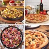 kdjsic 9/10/11/12-Inch Non-Stick Pizza Pan Carbon Steel Pizza Oven Tray