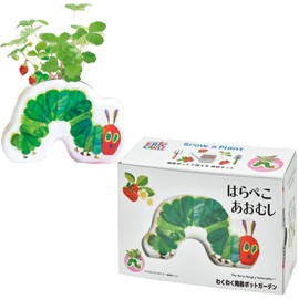 Seishin Pottery HP-0602 Year-Round Home Garden Cultivation Kit, Harapeko Aomushi, Wakuwaku Pottery, Wild Strawberry, Mini, Easy to Grow Loose Herbs, Herb Cultivation Set (Free Research, Dietary Education), Mother's Day, Birthday Gift, Pot Width: Approx. 5.9 inches (15 cm), Made in Japan