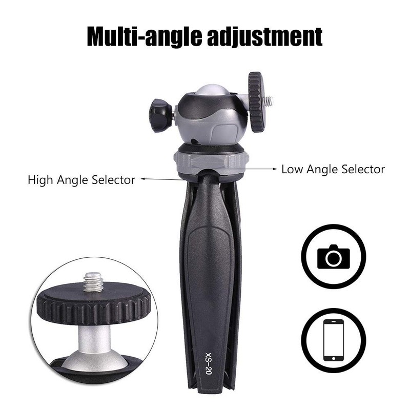 Camera Mini Tripod, ABS Plastic Tripod with 360 Degree Removable