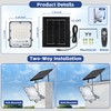 100W Solar Flood Light Outdoor Waterproof, 24000LM 6500K LED Solar