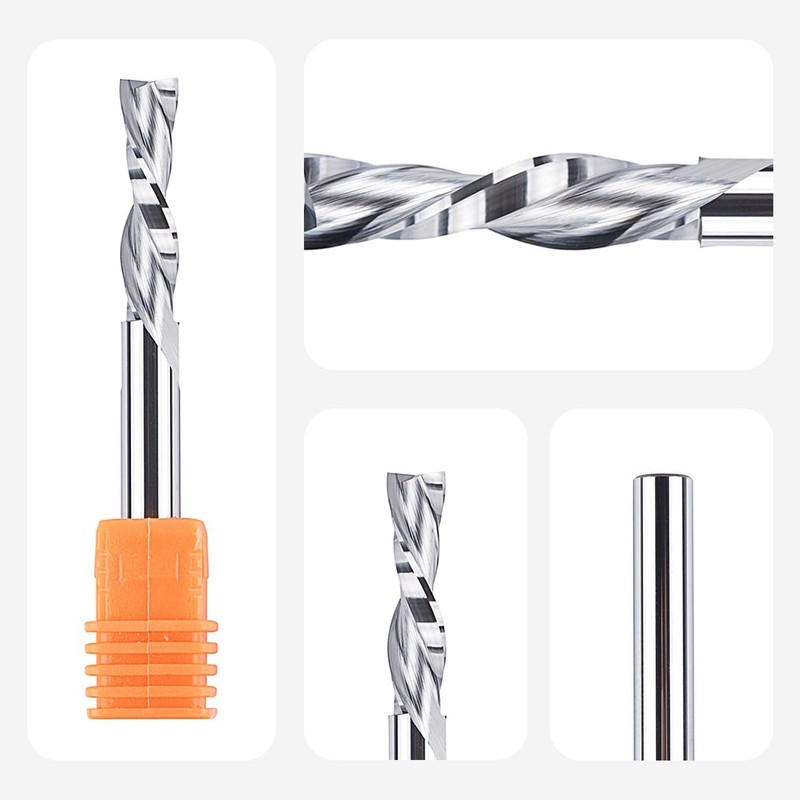 SpeTool 6 mm Shank Down Cut Spiral Router Bit, 6
