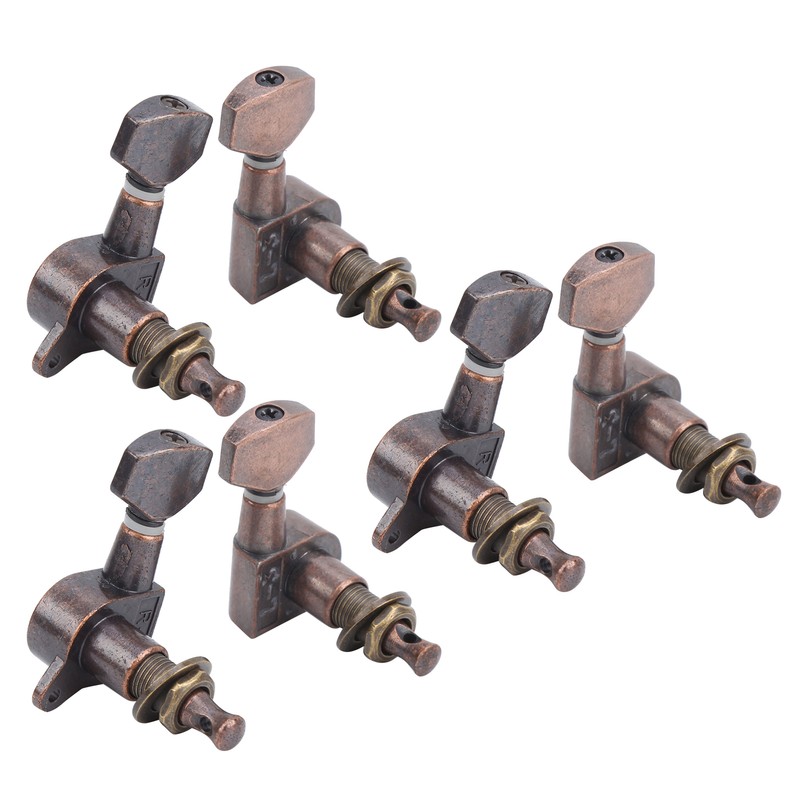 6Pcs Guitar Locking Tuners Tuning Pegs for Full Enclosed Electric