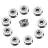 V-Groove Bearing, Pack of 10 V624ZZ Deep Metal V-Groove Guide