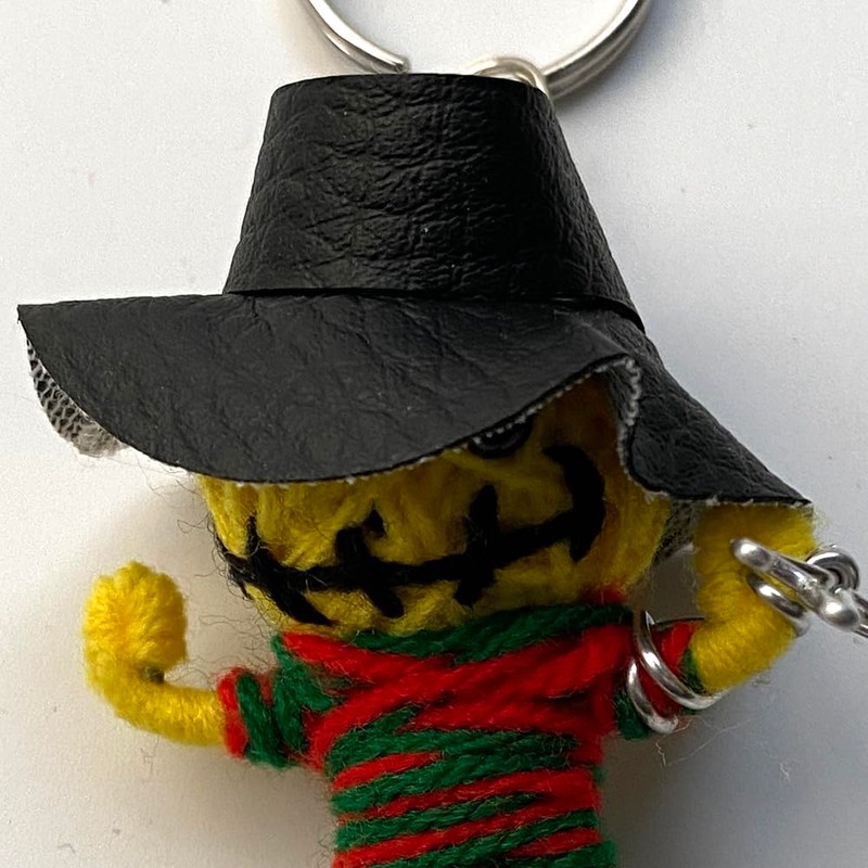 Voodoo String Doll Keychain, Design T08