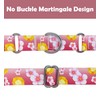 GUXL Martingale Collar for Dogs, Soft Nylon Floral Pattern with