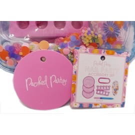 Packed Party Nail Party 9 PC Accessory Set with Confetti Bag