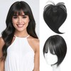 Cesomeey Hair Topper Clip in Bangs, 360° 3D Cover Hair