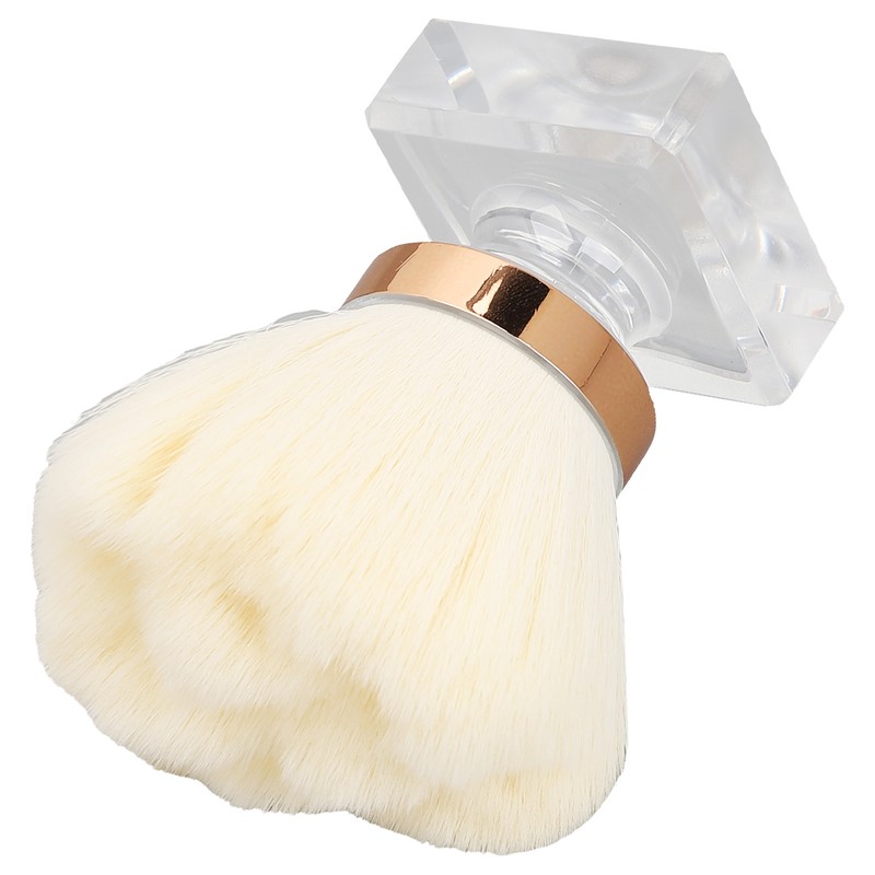 Nail Art Dust Powder Cleaner Brush Soft Bristles Comfortable Grip