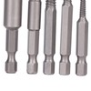 Bolts Remover, 5pcs Broken Screw Extractor Hex Shank Fine Teeth