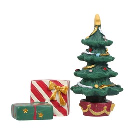 OATIPHO 1 Set Mini Christmas Aquarium Decoration, Resin Xmas Tree Micro Landscape Box for Fish Tank, Holiday Ornament Ideal for Aquarium Decorations, Table Decors