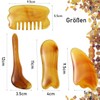 4 Stücke Gua Sha Stein, Guasha, Kunststoff Gua Sha Facial