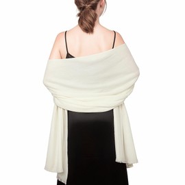 RUI VTRON Ivory Scarfs for Women Pashmina Shawls and Wraps for Evening Dresses Fall Winter Scarves
