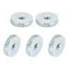 QUARKZMAN Knurled Thumb Nuts, M3 Female Thread Thin Galvanized Carbon