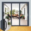 ALLYWASAI 46-02 Offset Latch Sliding Patio Door Handleset Fits 3-15/16"