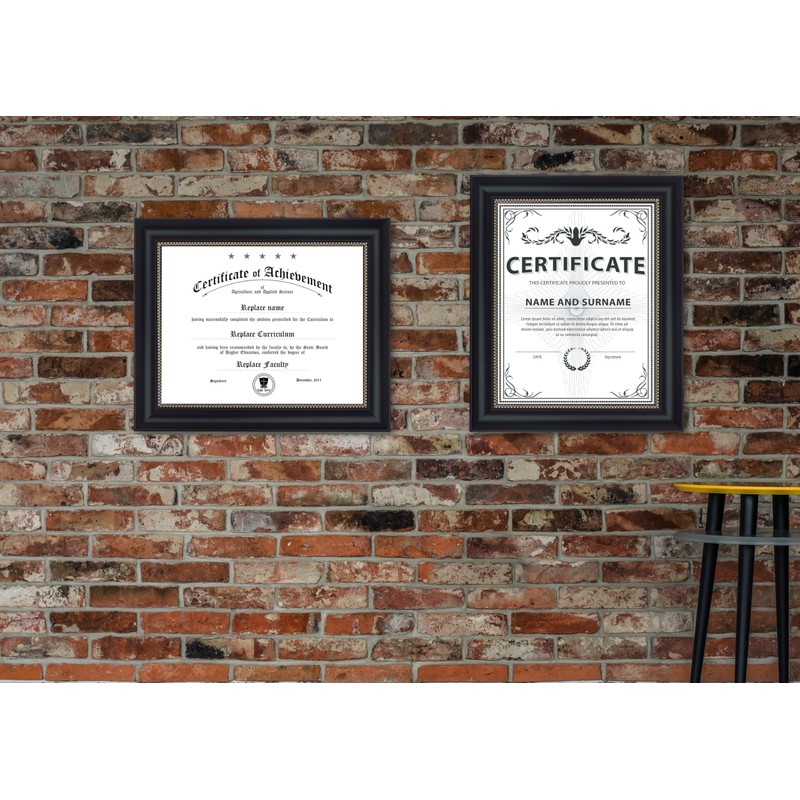 JackMa Diploma Frame | Certificate Frame with HD Tempered Glass,