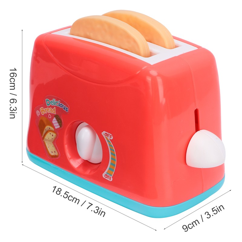 PopUp Toaster Play Toy Kitchen Bread Maker Model Toy Pretend
