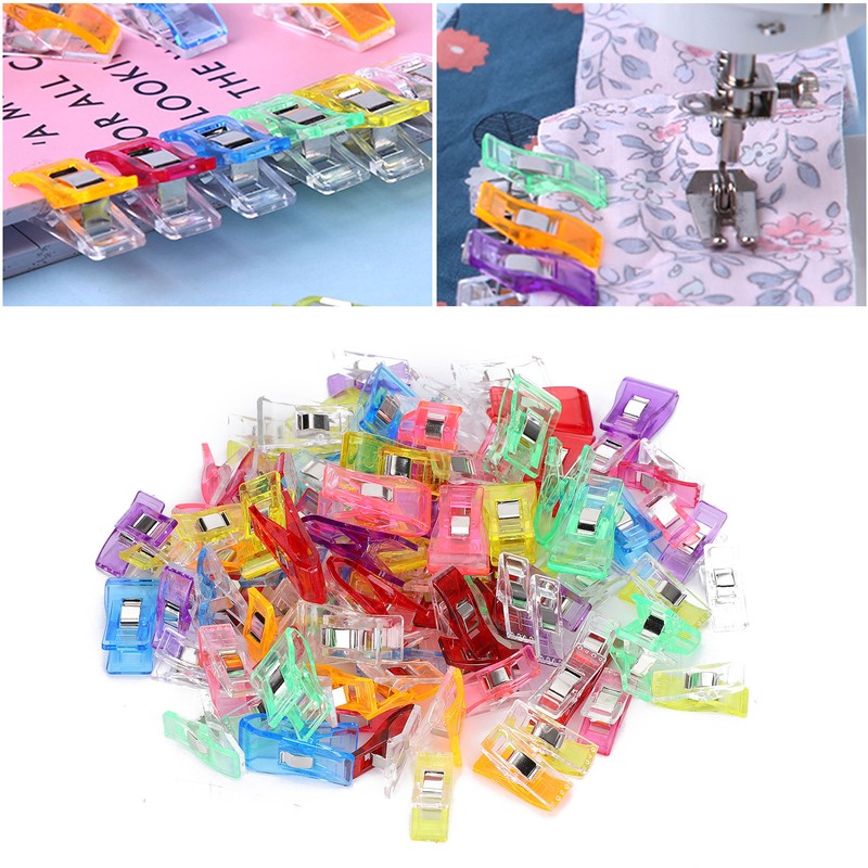 100Pcs Sewing Clip Quilting Clamp Kit PatchWork Embroidery Binding Supplies