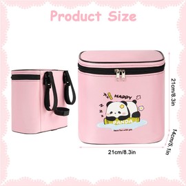 flintronic Bike Basket Kids, Detachable Cycle Front 210D Oxford Cloth Basket Carrier Bag, with Removable lid, Waterproof Cycle Baskets for Girls Boy