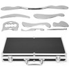 ISXACFF 8 in 1 Stainless Steel Gua Sha Muscle Scraper