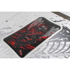 BIKE-label Tank Pad 3D Motorcycle Sticker Small Tank Guard Skull Death Black Red X503721VA
