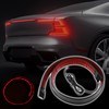 X AUTOHAUX Universal Car Spoiler with Red LED Brake Light