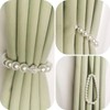 Pack of 2 Curtain Tiebacks, Faux Pearl Curtain Tiebacks, Curtain