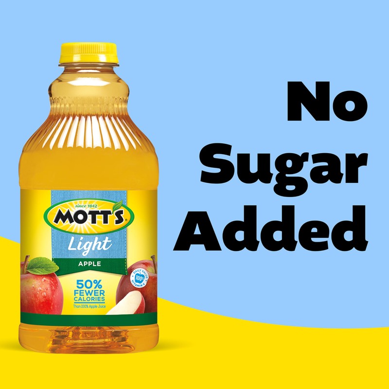 Mott's Apple Light Juice Drink, 64 Fl Oz Bottle (Pack