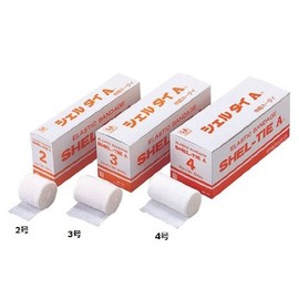 Nippon Eboshi Elastic Bandage Shell Tie A No. 3 3.0 inches (7.5 cm) x 29.4 ft (9 m) (Extended) 10 Rolls 333