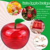 DOERDO 12pcs Red Apple Container Fruit Candy Box Plastic Bobbing