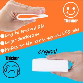 100PCS Magic Sponge Eraser Sheets, Reusable Melamine Sponge Eraser, Thin Nano Cleaner Pads Eraser Wipes for Kitchen Shoe Furniture Bathroom Shower Sink Hard-to-Reach Places