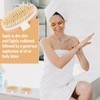 2Pcs Premium Maple Wood Dry Brushing Body Brush for Skin