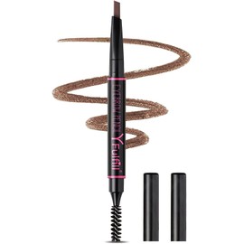 Yfulfill Eye Brow Pencils for Women Brown Waterproof, Brown Eyebrow Pencil with Brush, Eye Brown Filler Brown for Blondes