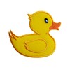 ETDesign #E05199L Yellow Rubber Duck,Ducky Applique Iron On Patch -(Left)