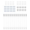 eSynic 12 Pack Window Restrictors for Upvc Durable Window Locks