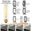 LiteHistory Tubular Light Bulb 6W Equal E26 LED Bulb 60