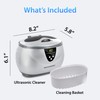 Magnasonic Ultrasonic Cleaner - 20oz Stainless Steel Tank, Digital Timer,