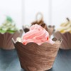 Woodland Cupcake Wrappers,Wood Grain Cupcake Wrappers for Rustic Weddings,Wild Animals