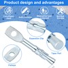 Pasimy 100 Pcs Eye Bolt Wedge Concrete Anchor 1/4 x