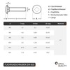 OPIOL QUALITY® Round-Head Screws DIN 603 M6 x 20 Made