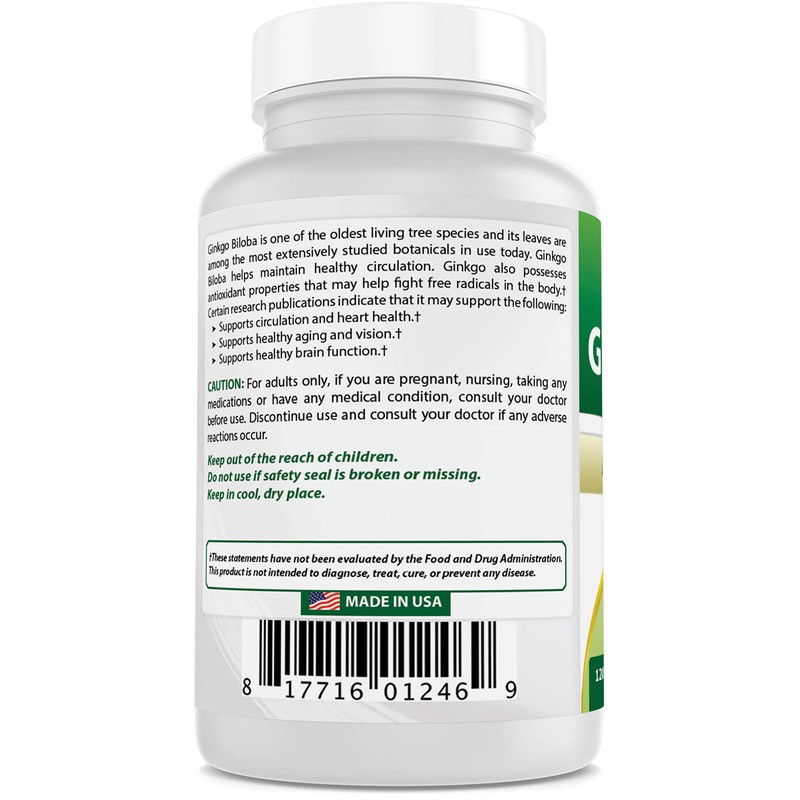 Best Naturals, Ginkgo Biloba Extract - Double Strength Ginkgo Biloba,