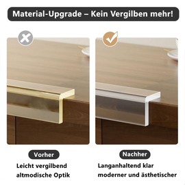 Transparent Edge Protector 2 m - 5 cm Extra Wide, 2 mm Thick, with Extra Strong Adhesion - Removable Without Residue, Ideal for Furniture Edges, Child Lock for Corners & Children's Tables