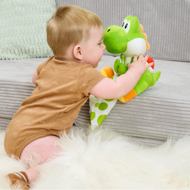 Simba My Mario Yoshi con panno di peluche (23 cm)