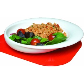 NRS Healthcare Wade Dignity Sloped Ceramic Plate - White