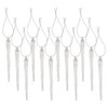 Lillian Vernon Twinkle™ Glass Icicle Ornaments - Set of 12,