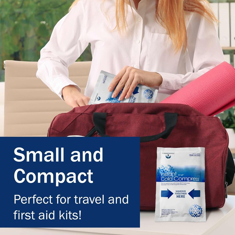 Instant Ice Packs for Injuries - 24 Pack of Disposable