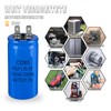 Iruihoo CD60 Motor Capacitor 450µF 450V Capacitor 50/60Hz Starting Capacitor