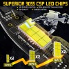 AUIMSOCO 9005 9006 LED Headlight Kit Combo Bulbs High Low