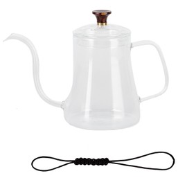Glass Coffee Pot Swan Neck Thin Mouth Kettle HandMade Coffee Maker Pour Over Kettle(350ml )