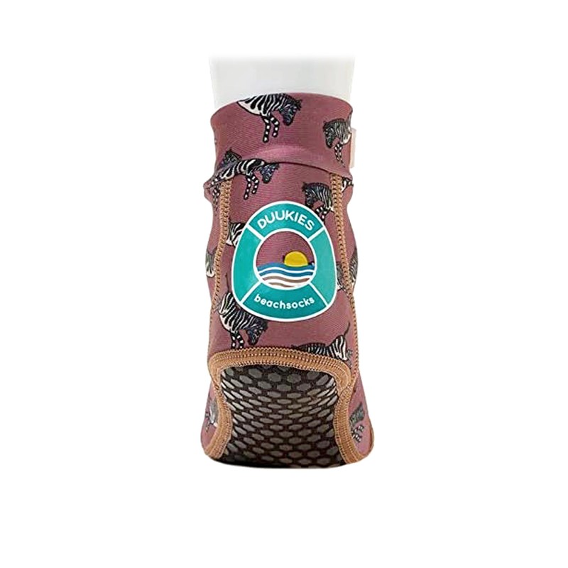 Duukies Unisex Children's Zebra Raspberry Socks (Pack of 1), red