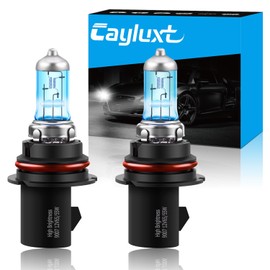 Cayluxt 9007 Halogen Headlight Bulb, 65W/55W 5000K Bright White HB5 High Low Beam Replacement, Pack of 2